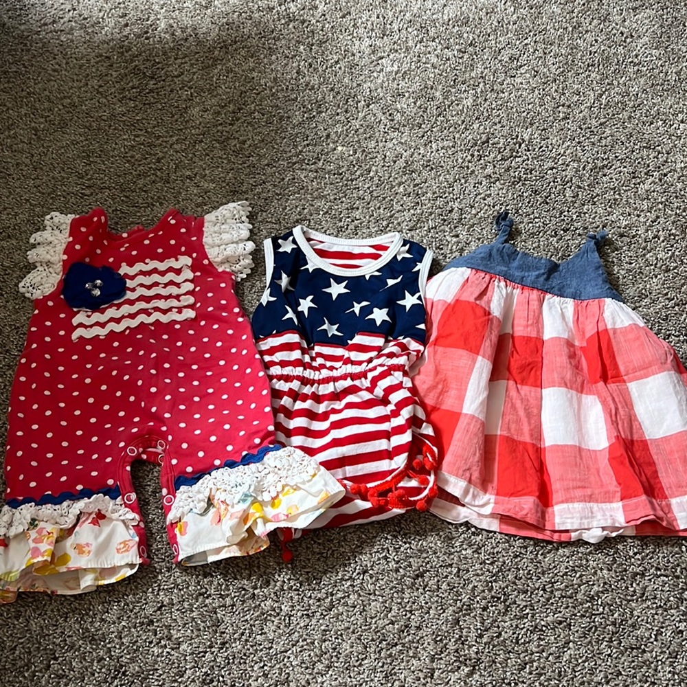3-6 month 4th of July bundle. Gap and boutique brands.